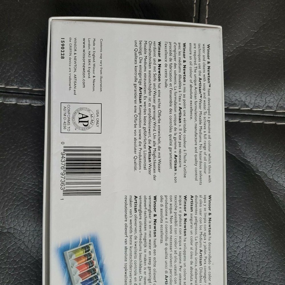 Winsor & Newton Artisan Water Mixable Oil Colour 10 Count Pack of Assorted Paint - Picture 4 of 8